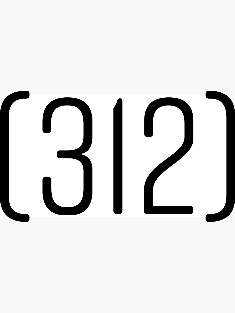 "312 Area Code" Stickers by kschutte35 Redbubble