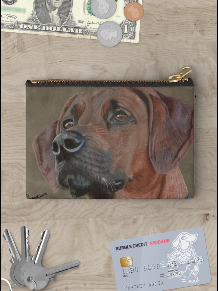 Thumbnail 3 of 4, Zipper Pouch, A Rhodesian Ridgeback designed and sold by cathyscreations.