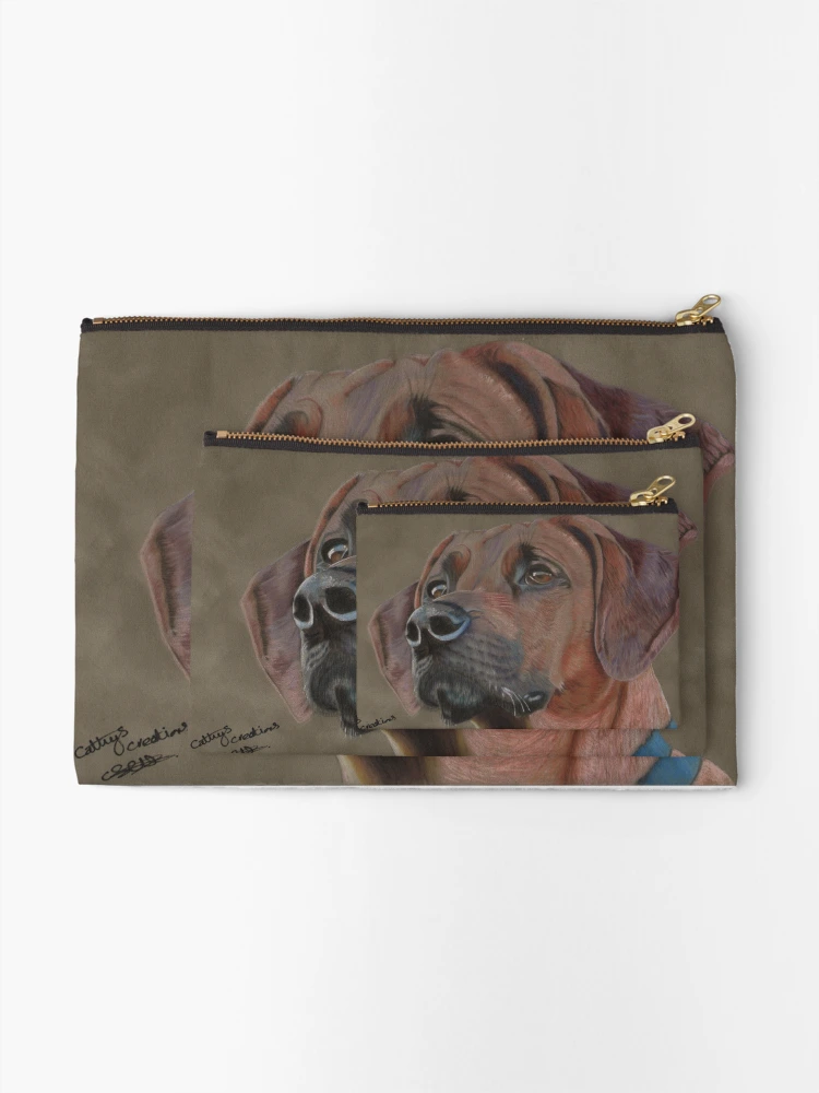 Thumbnail 2 of 4, Zipper Pouch, A Rhodesian Ridgeback designed and sold by cathyscreations.