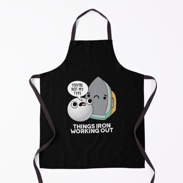Item preview, Things Iron Working Out Funny Iron Puns (Dark BG) designed and sold by punnybone.