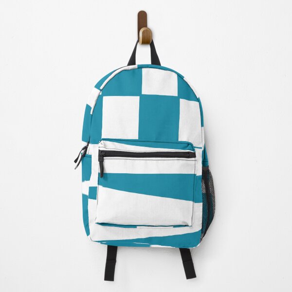 Item preview, Bluegreen and White Square Zigzag Pattern designed and sold by HijabieUkhty.