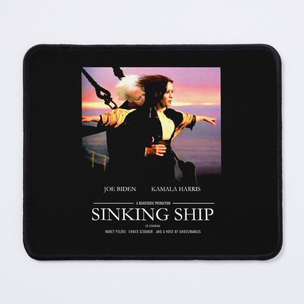 Item preview, Biden Harris Sinking Ship Titanic Movie white designed and sold by dinushtitt.