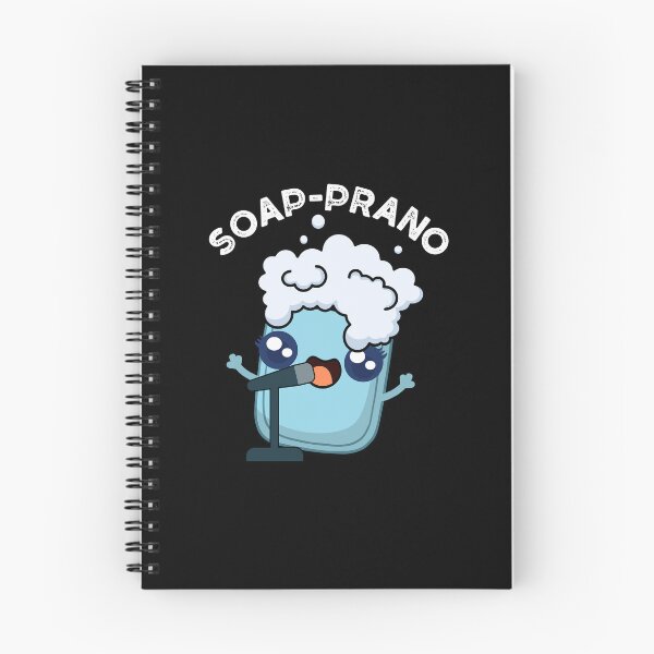 Item preview, Soap-prano Funny Soprano Soap Puns (Dark BG) designed and sold by punnybone.