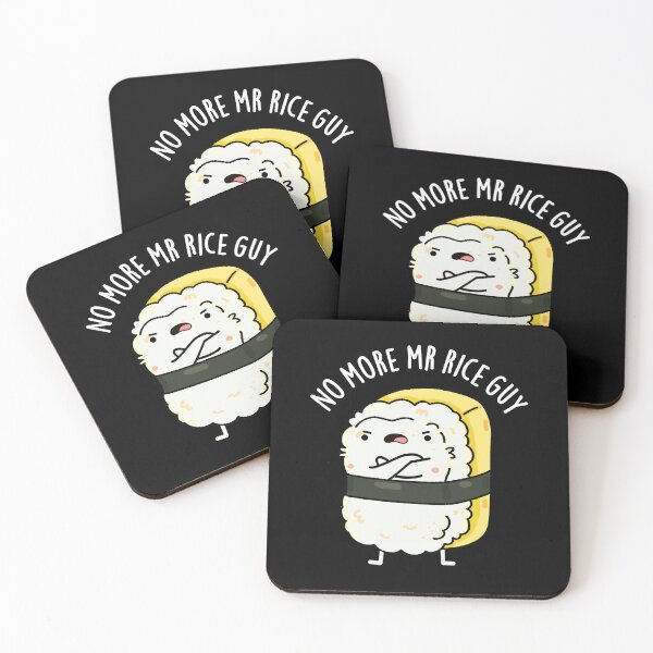 Item preview, No More Mr Rice Guy Funny Sushi Puns (Dark BG) designed and sold by punnybone.