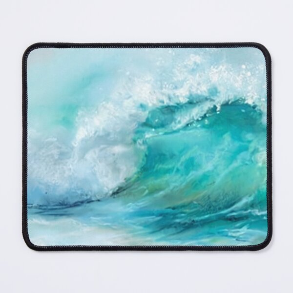 Item preview, Ocean waves breaking on beach painting designed and sold by Corinne Alexa Jackson.