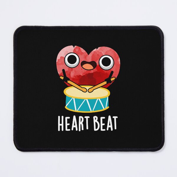 Item preview, Heart Beat Funny Drummer Puns (Dark BG) designed and sold by punnybone.