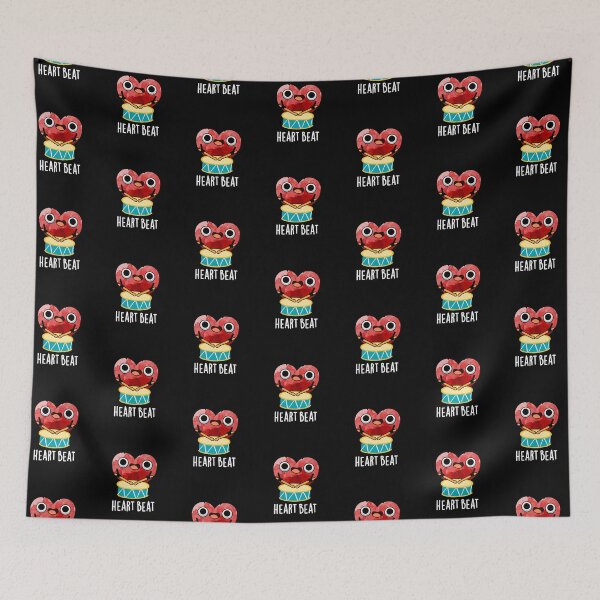 Item preview, Heart Beat Funny Drummer Puns (Dark BG) designed and sold by punnybone.