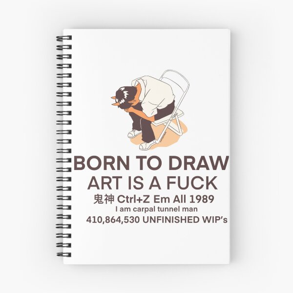 Item preview, Born to draw art is a fuck  designed and sold by Handrixx.