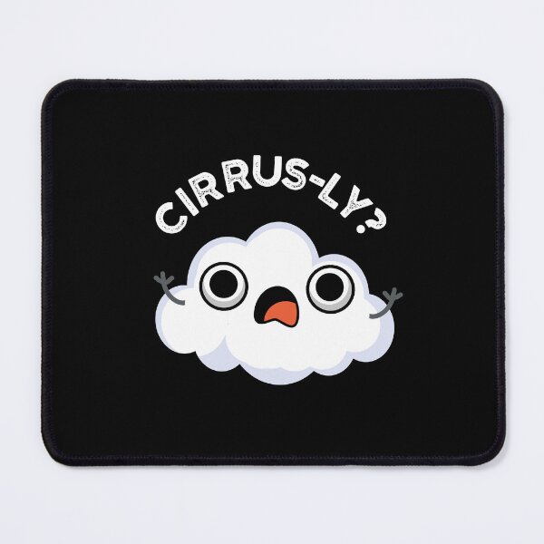 Item preview, Cirrusly Weather Funny Cloud Puns (Dark BG) designed and sold by punnybone.