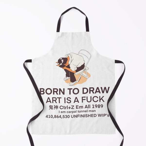 Item preview, Born to draw art is a fuck designed and sold by Handrixx.