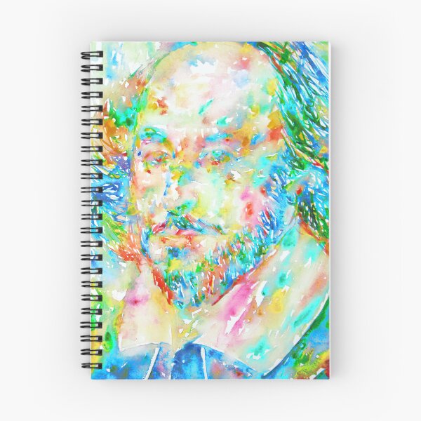 Item preview, WILLIAM SHAKESPEARE watercolor portrait designed and sold by lautir.