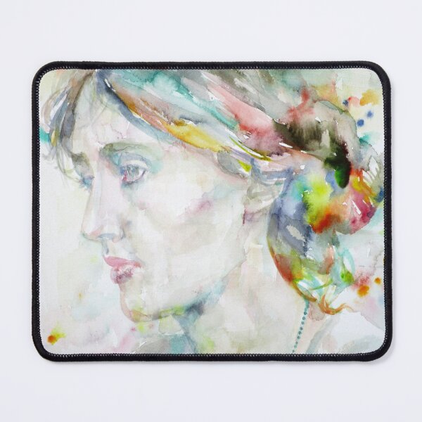 Item preview, VIRGINIA WOOLF - watercolor portrait.4 designed and sold by lautir.