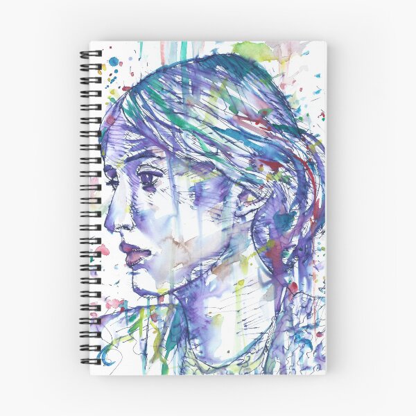 Item preview, VIRGINIA WOOLF watercolor and ink portrait.1 designed and sold by lautir.