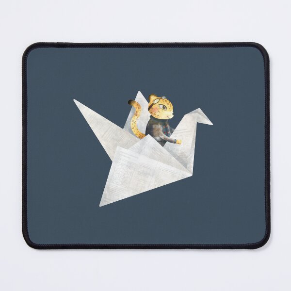 Item preview, leopard blue illustration origami  designed and sold by Sara-Scianname.