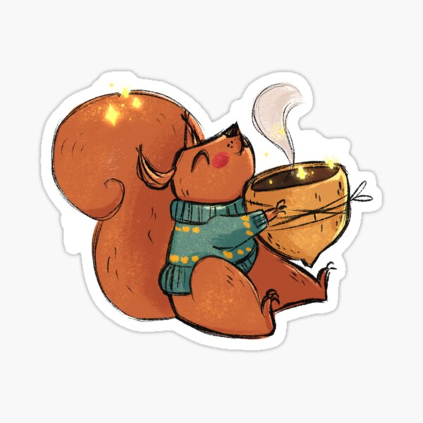 Item preview, Happy Squirrel designed and sold by pizzaclementina.