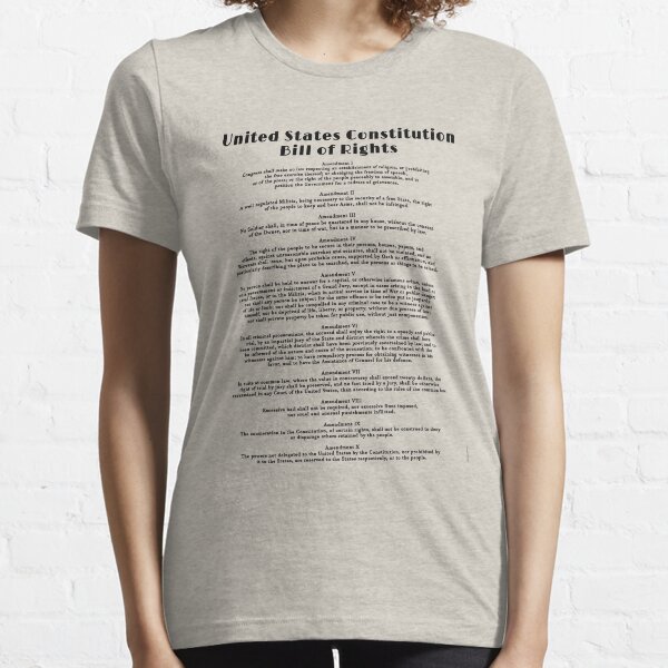 Vista previa del artículo con la obra «Carta de Derechos, Constitución de los Estados Unidos», diseñado y vendido por LoveAndDefiance.