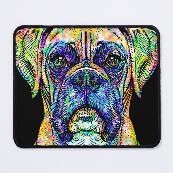 Item preview, BOXER watercolor and ink portrait designed and sold by lautir.