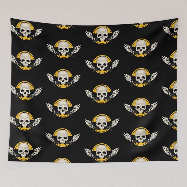 Item preview, Wing Skull - YELLOW (Pattern 2) designed and sold by Adamzworld.