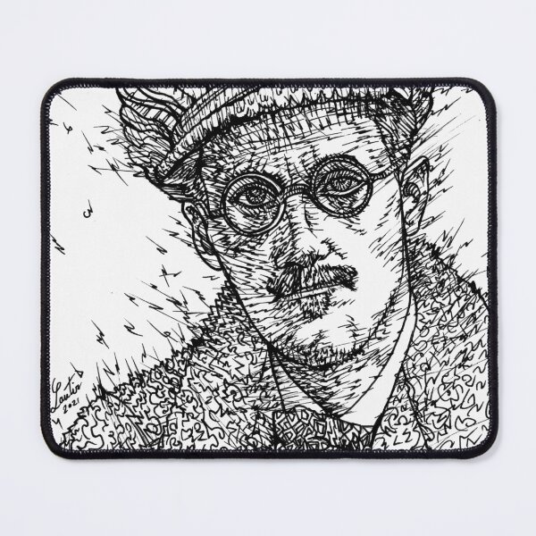 Item preview, JAMES JOYCE - ink portrait .1 designed and sold by lautir.