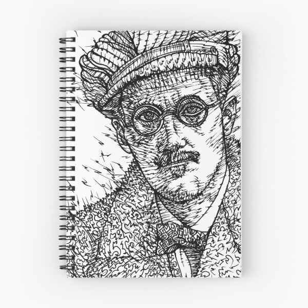Item preview, JAMES JOYCE - ink portrait .1 designed and sold by lautir.