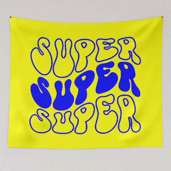 Item preview, Super Super Super SVG (Blue) designed and sold by Summer-Winter.