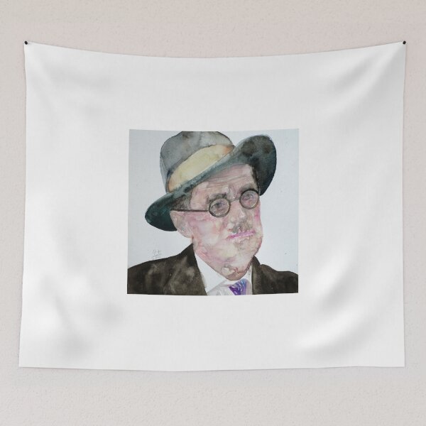 Item preview, JAMES JOYCE - watercolor portrait designed and sold by lautir.