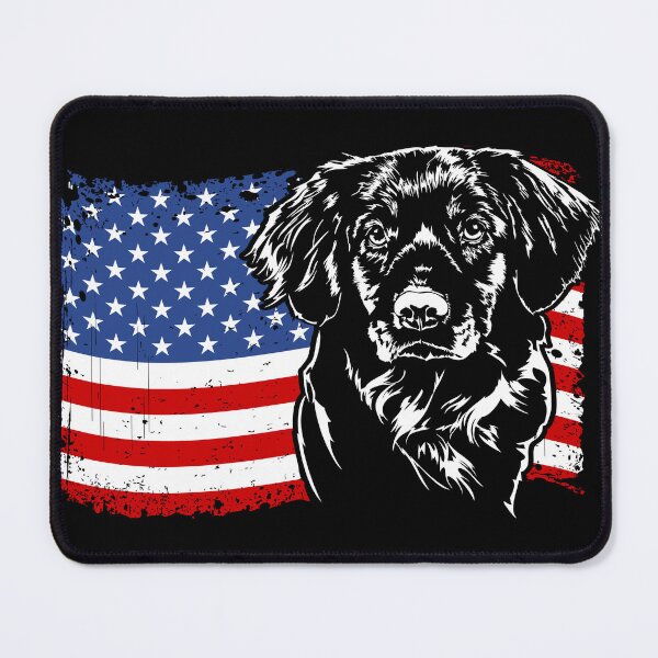 Item preview, Nova Scotia Duck Tolling Retriever America Flag Patriotic Dog Canine Portrait designed and sold by dogarts.