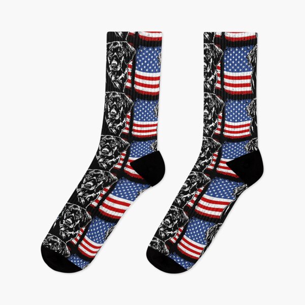 Item preview, Nova Scotia Duck Tolling Retriever America Flag Patriotic Dog Canine Portrait designed and sold by dogarts.