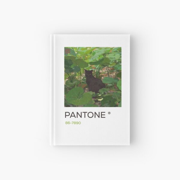 Pantone kawaii Anime Haustier schwarze Katze Notizbuch