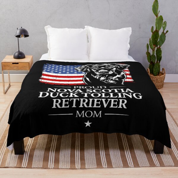 Item preview, Proud Nova Scotia Duck Tolling Retriever Mom America Flag Patriotic Dog Canine Portrait designed and sold by dogarts.