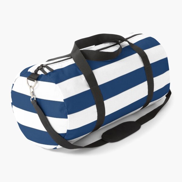 Item preview, White Sailor Stripes Navy Blue Background designed and sold by GemsAnatomy.