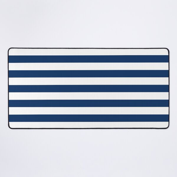 Item preview, White Sailor Stripes Navy Blue Background designed and sold by GemsAnatomy.