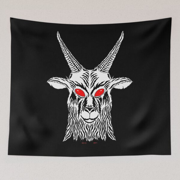 Item preview, BAPHOMET WITH SHARPIES - Art By Kev G designed and sold by ArtByKevG.