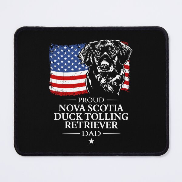 Item preview, Proud Nova Scotia Duck Tolling Retriever Dad America Flag Patriotic Dog Canine Portrait designed and sold by dogarts.
