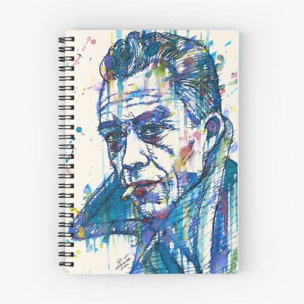 Item preview, ALBERT CAMUS watercolor and ink portrait designed and sold by lautir.