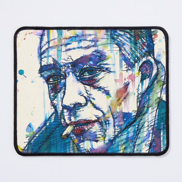 Item preview, ALBERT CAMUS watercolor and ink portrait designed and sold by lautir.