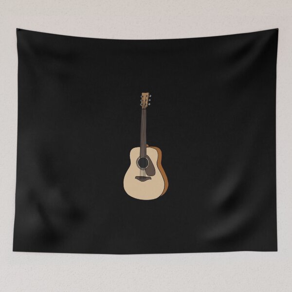 Artikelvorschau, Akustikgitarren-Instrument-Illustrations-Aufkleber entworfen und verkauft von ebenezercim2.