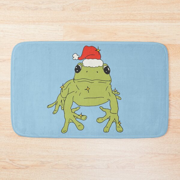 Item preview, Christmas Frog in Christmas Hat ♥ designed and sold by tartagain.