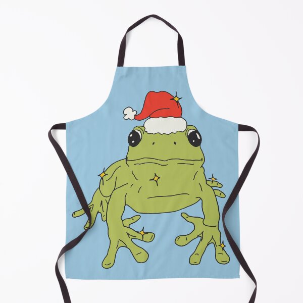 Item preview, Christmas Frog in Christmas Hat ♥ designed and sold by tartagain.