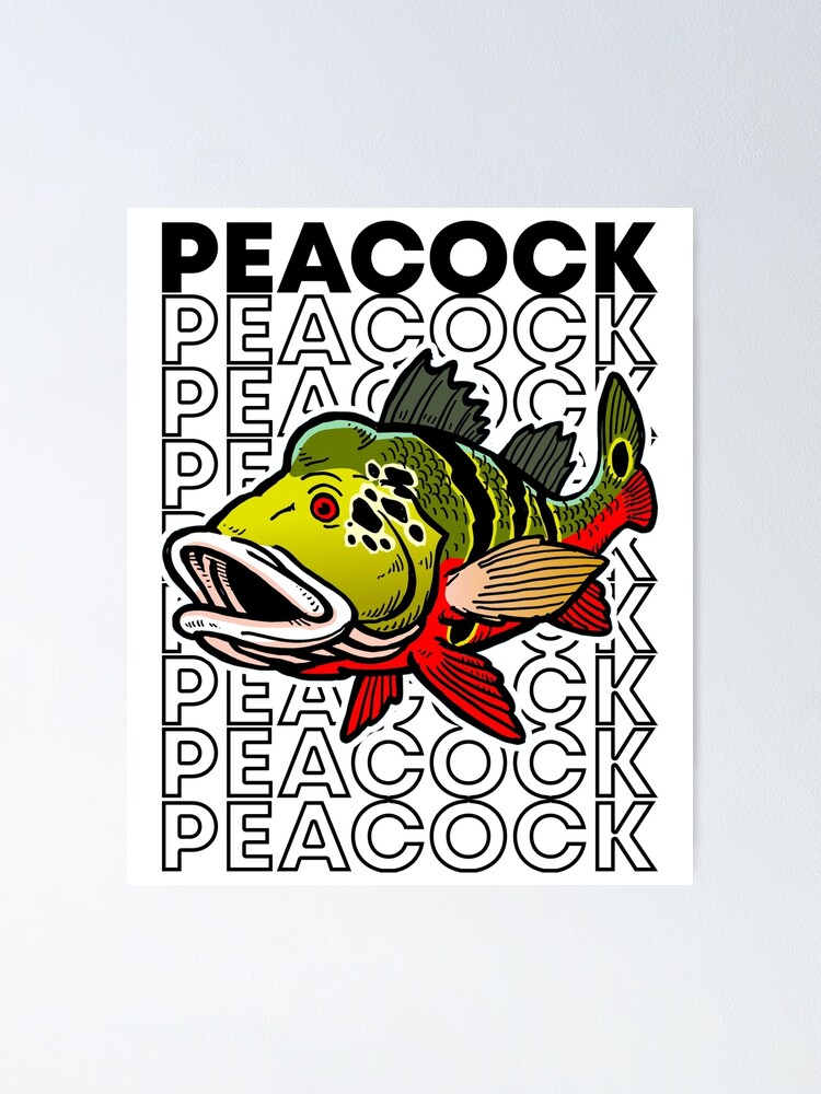 Peacock Bass Fish Keeper' Poster, picture, metal print, paint by