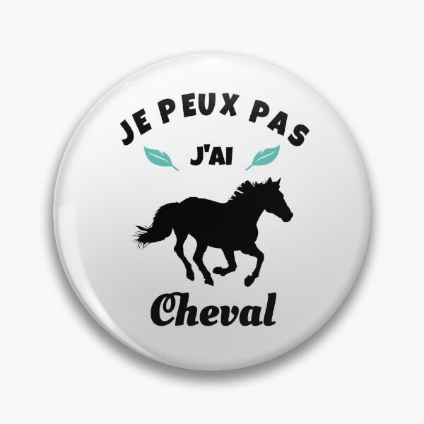 Aperçu de l'œuvre je peux pas j'ai cheval équitation créée et vendue par la-petite-folie.