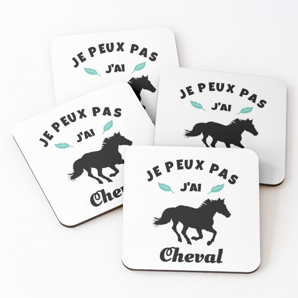 Aperçu de l'œuvre je peux pas j'ai cheval équitation créée et vendue par la-petite-folie.