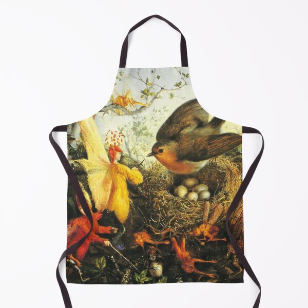 Item preview, COCK ROBIN DEFENDING HIS NEST FROM FAIRIES IN WOODLAND designed and sold by BulganLumini.