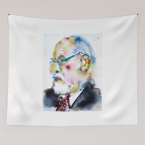 Item preview, SIGMUND FREUD - watercolor portrait designed and sold by lautir.