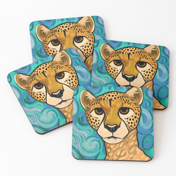 Item preview, Portrait of a Cheetah - Zaza designed and sold by meggydesigns.