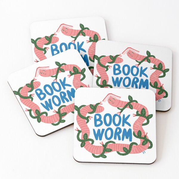 Item preview, Book worm designed and sold by Ema Tudose.