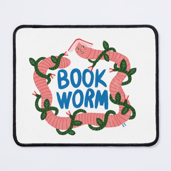 Item preview, Book worm designed and sold by Ema Tudose.