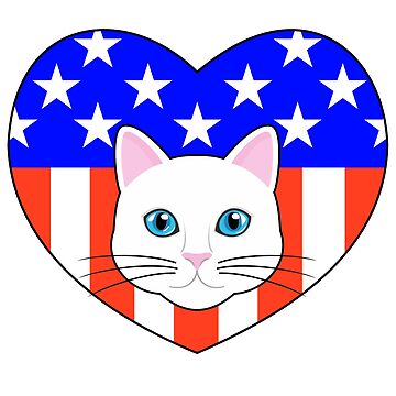 Artwork thumbnail, ALL AMERICAN CAT LOVER by Catinorbit