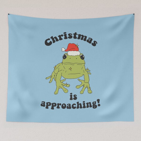 Item preview, Christmas Frog in Christmas Hat ♥ Christmas Is Approaching ♥ designed and sold by tartagain.