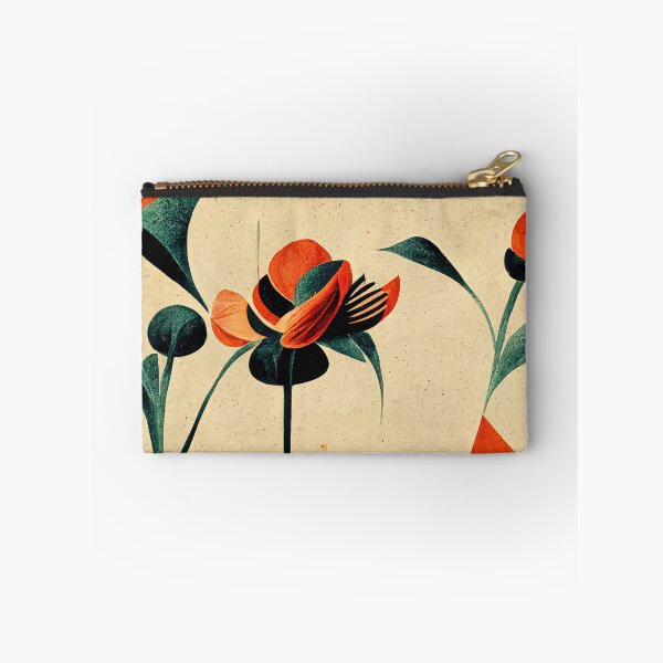 Item preview, Art deco poppy flowers on light background designed and sold by justinasv775.